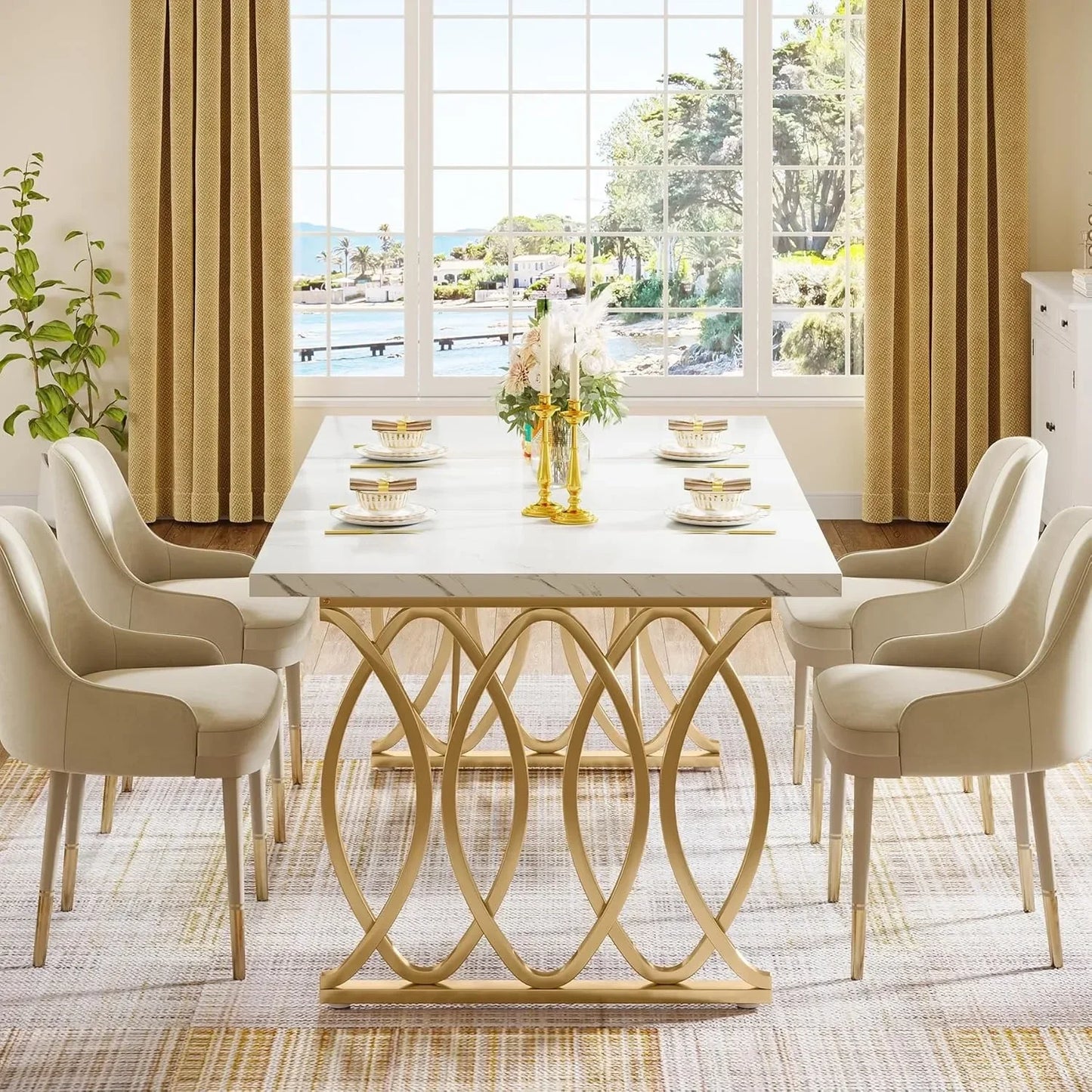 LITTLE TREE Modern Dining Table For Four To Six People