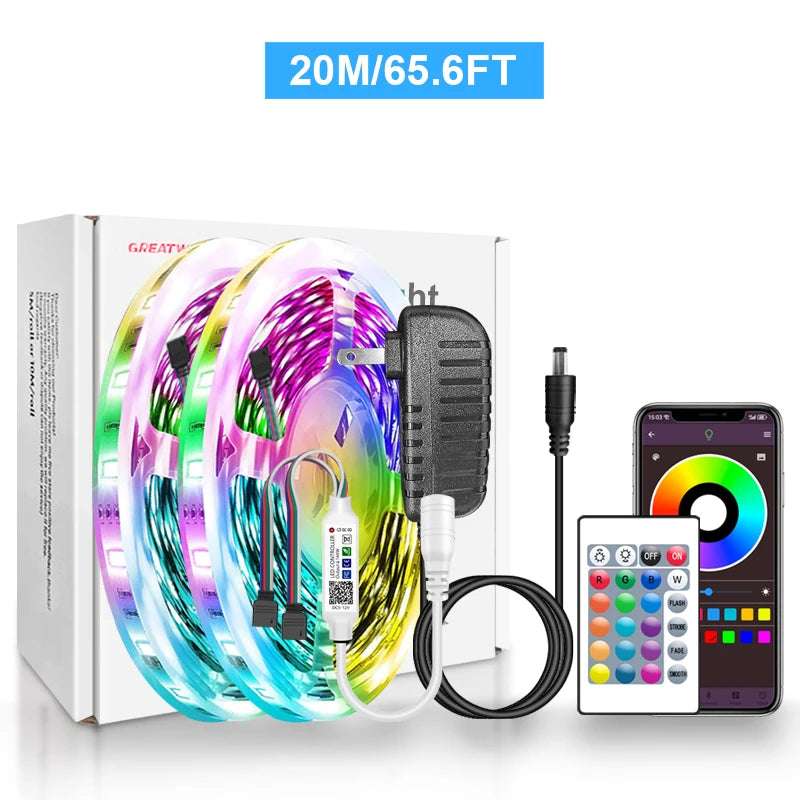 LED Strip Lights RGB 5050 Bluetooth App Control DC 12V