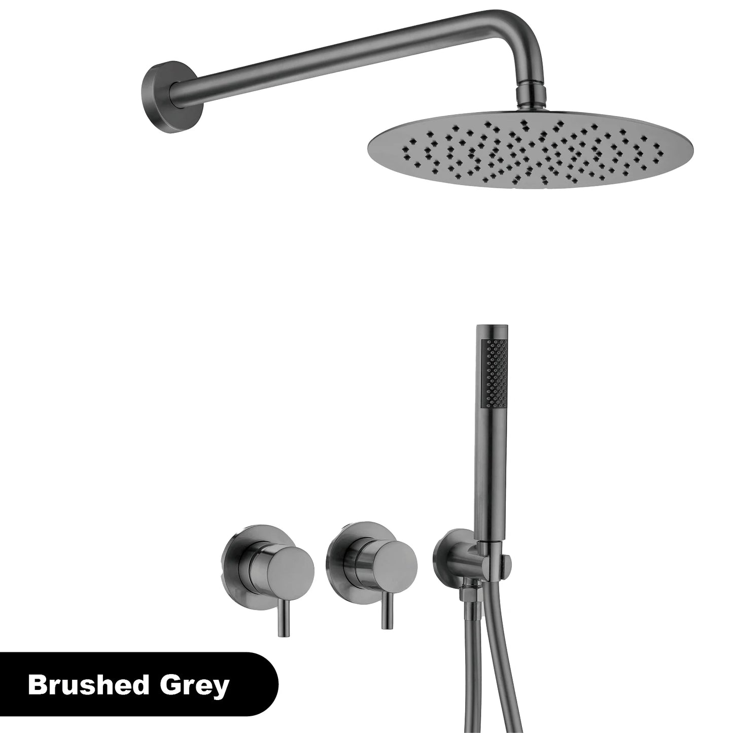 Gestana Luxury Brass Wall Mounted Shower System With Dual Handles