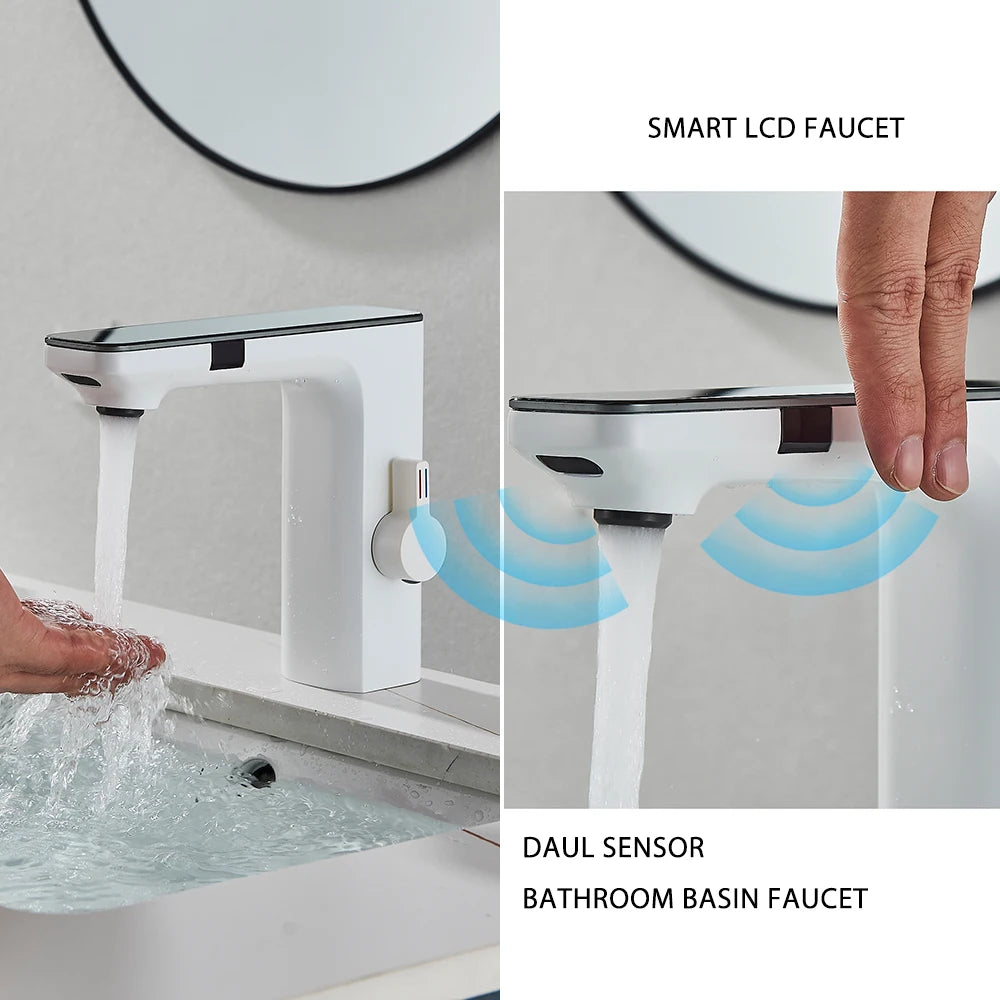 Poqihy Smart Sensor Basin Faucet With Touchless Operation