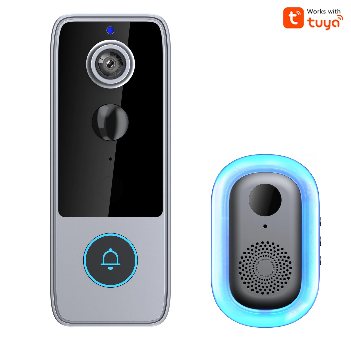 Wireless Smart Video Doorbell 1080P Battery Powered IP65 Outdoor