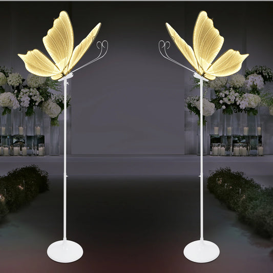 Romantic Butterfly Floor Lamp With LED Lights For Home Decoration