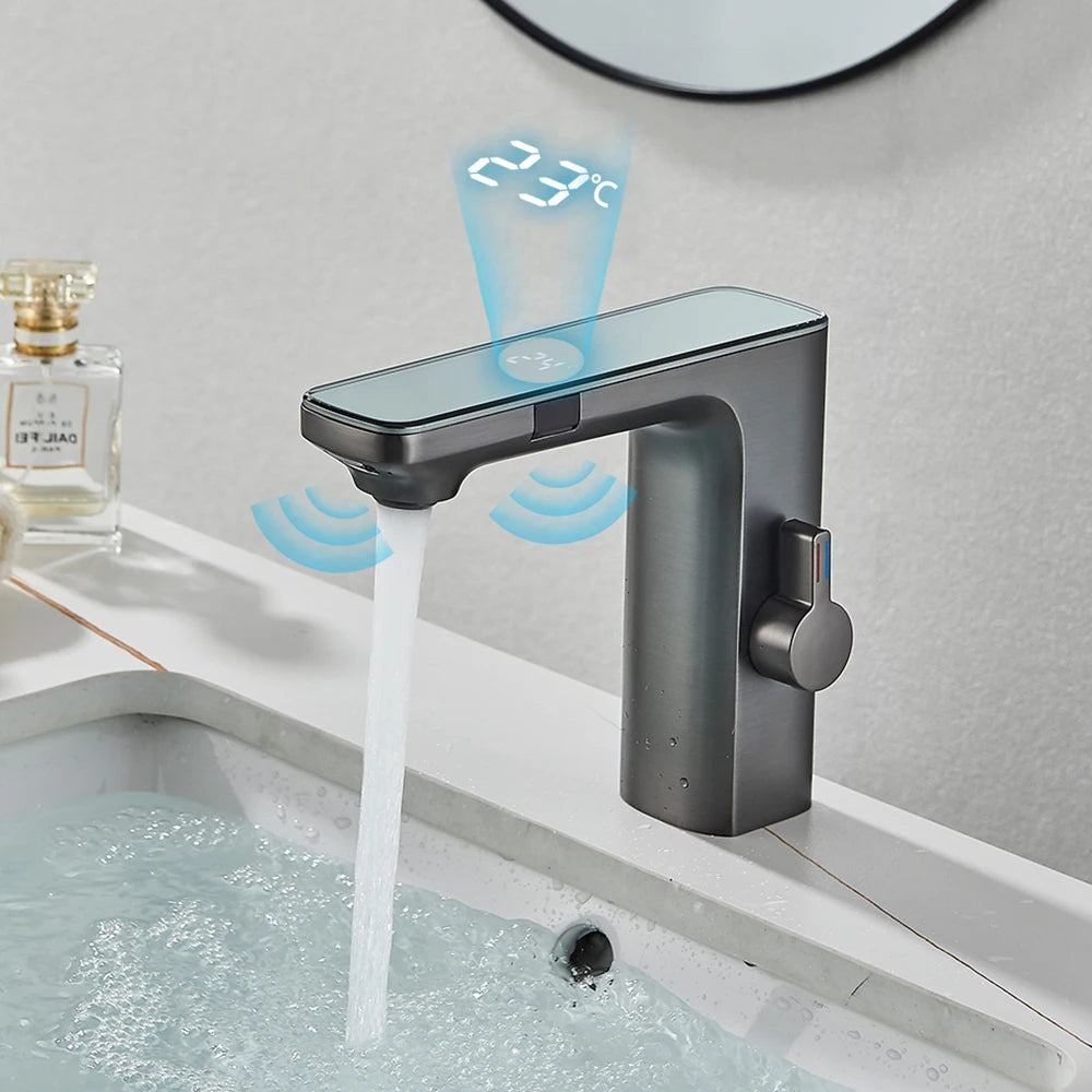 Poqihy Smart Sensor Basin Faucet With Touchless Operation