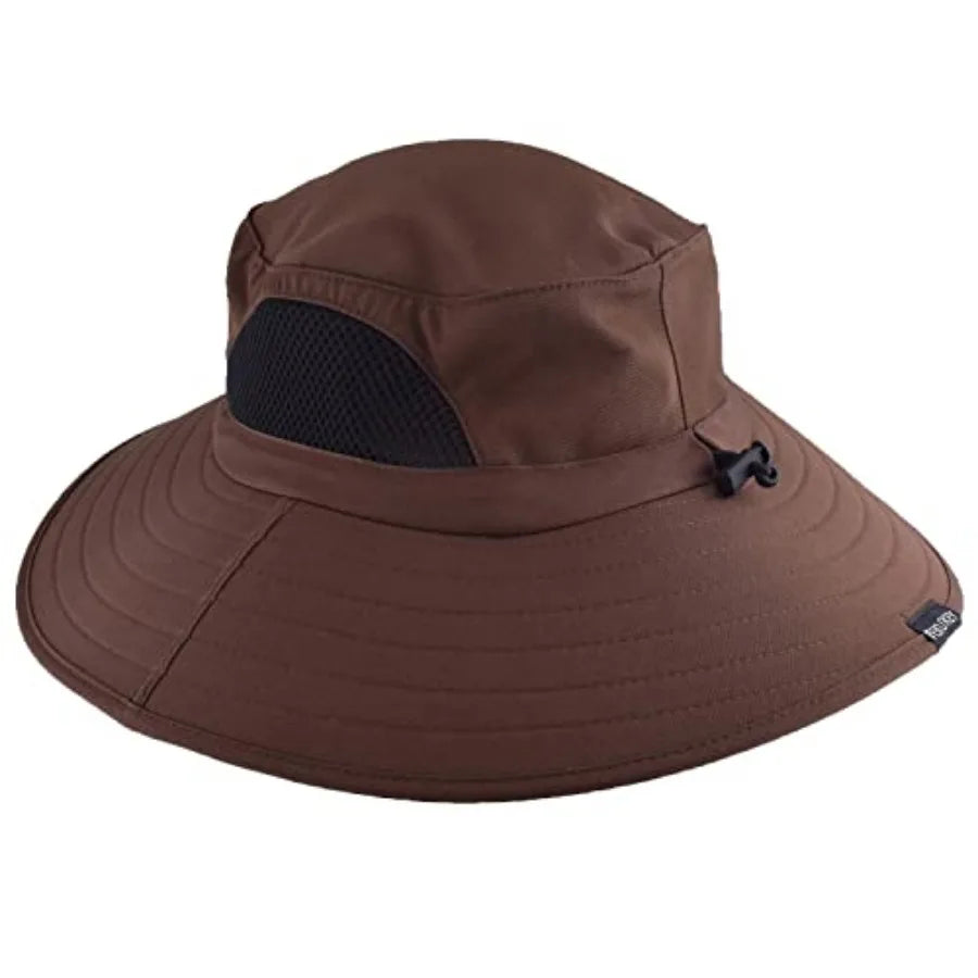 UPF Fifty Plus Waterproof Packable Bucket Hat For Men And Women Polyester