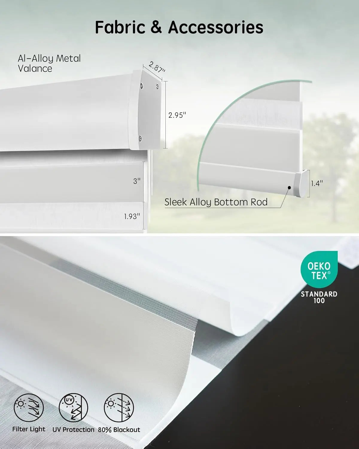 Motorized Zebra Blinds With Remote And Voice Control