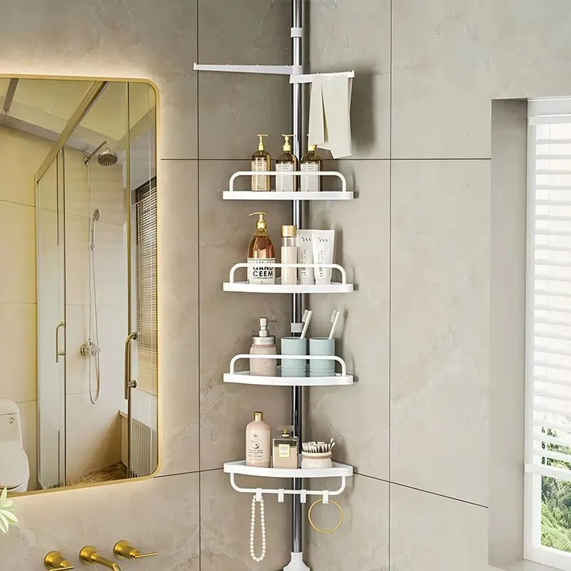 Corner Shower Bar Organizer Waterproof Rack For Bathrooms