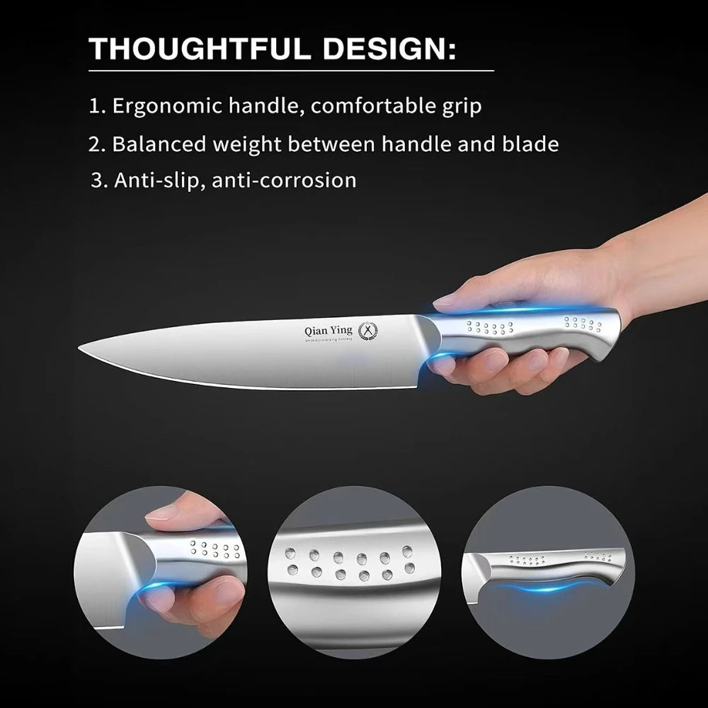 PLYSChoice 14-Piece Stainless Steel Kitchen Knife Set With Holder