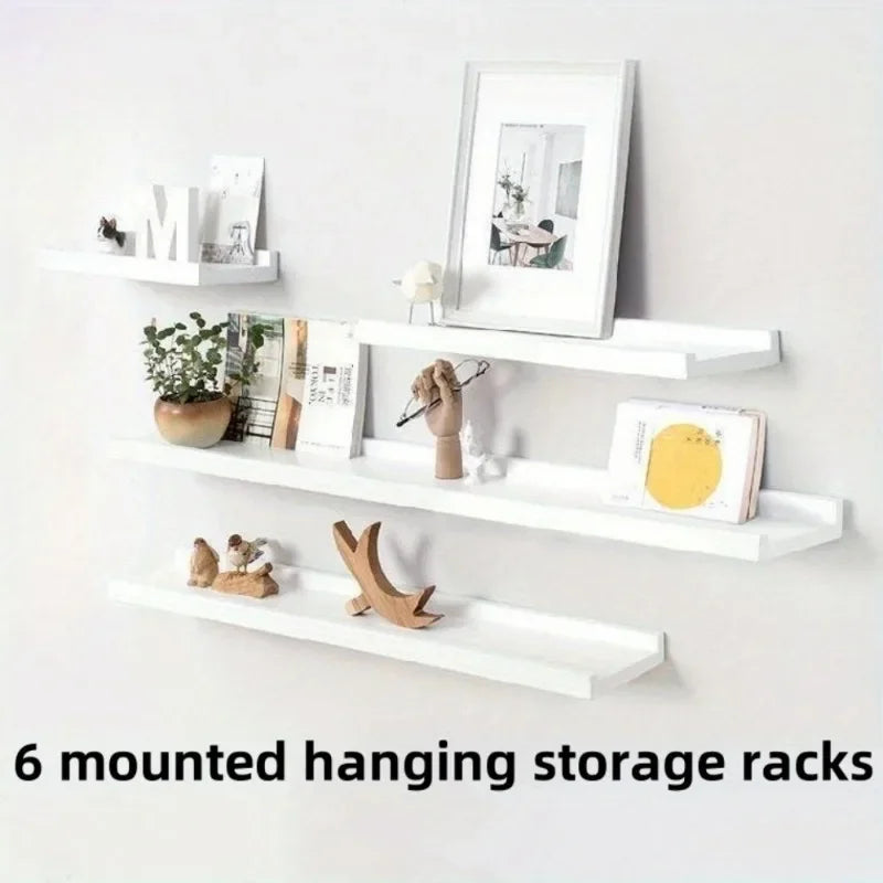 Wall Hanging TV Display Stand Living Room 4 Pieces