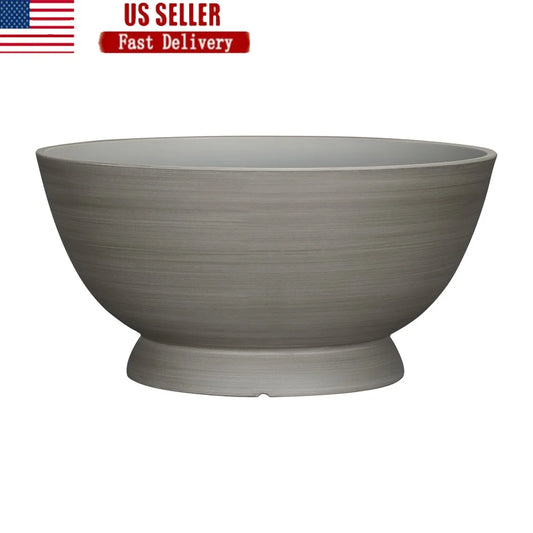 Recycled Resin Planter Bowl Durable With Drainage Holes UV Resistant