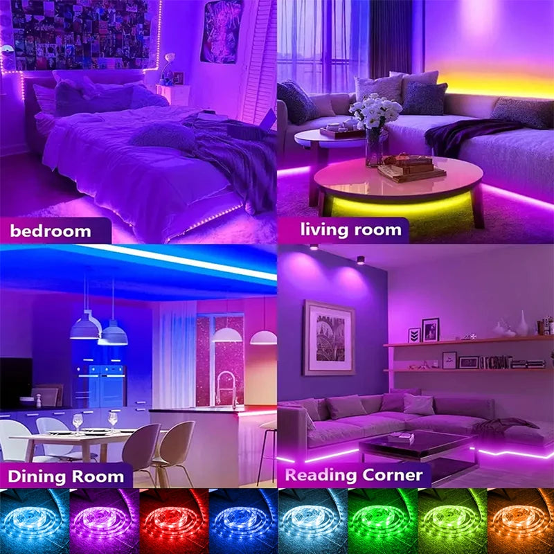 LED Strip Lights RGB 5050 Bluetooth App Control DC 12V