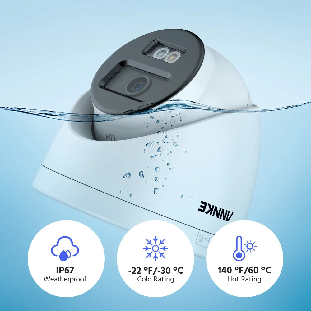 ANNKE 12MP Dual Light PoE IP Camera With Motion Detection