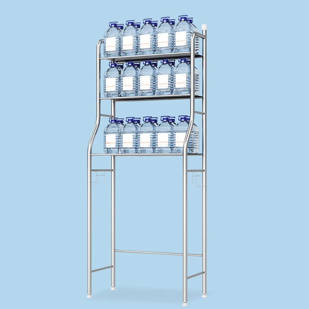 Studyset Over Toilet Storage Shelf Freestanding Stainless Steel Paper Holder