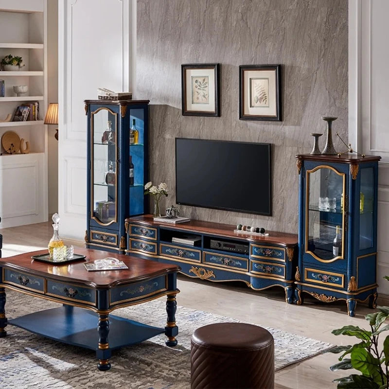 DUTRIEUX Vintage Storage TV Stand Nordic Wood Cabinet