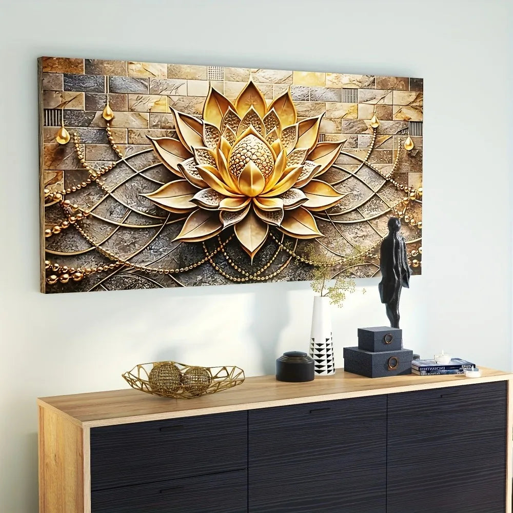 Modern Abstract Floral Canvas Art For Interior Decor