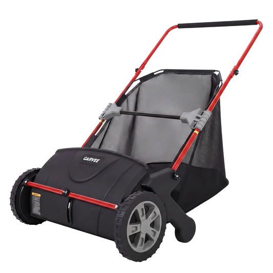 Studyset Manual Push Lawn Sweeper With Adjustable Height And Collector