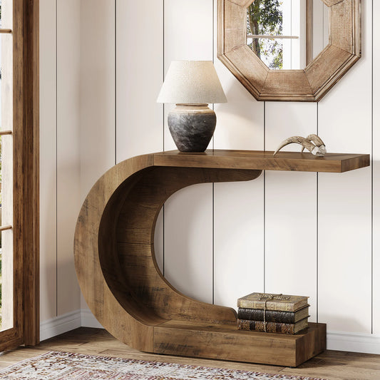 Tribesigns Mid Century Console Table for Entryway and Living Room