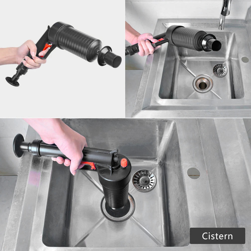 Air Power Drain Blaster Gun For Toilets And Drains Cleaner
