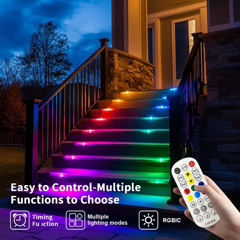 Permanent Outdoor Light Smart RGBIC Outdoor Decoration with 75 Scene Modes 100ft IP67 Waterproof Suitable for Holiday Decoration