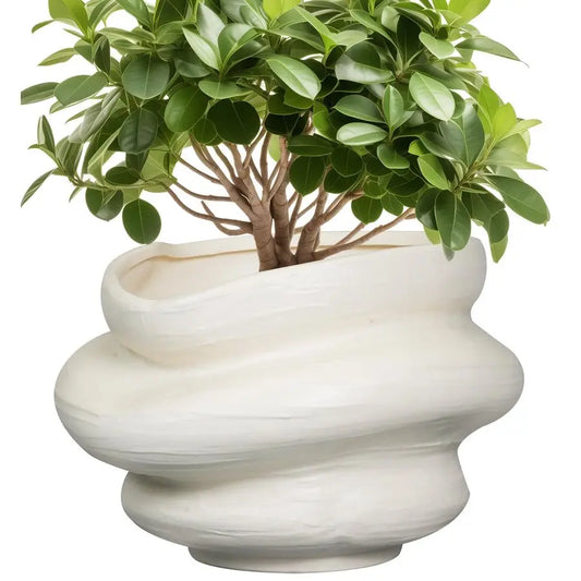 Ceramic Plant Pots Bonsai For Indoor Plants With Drainage Hole