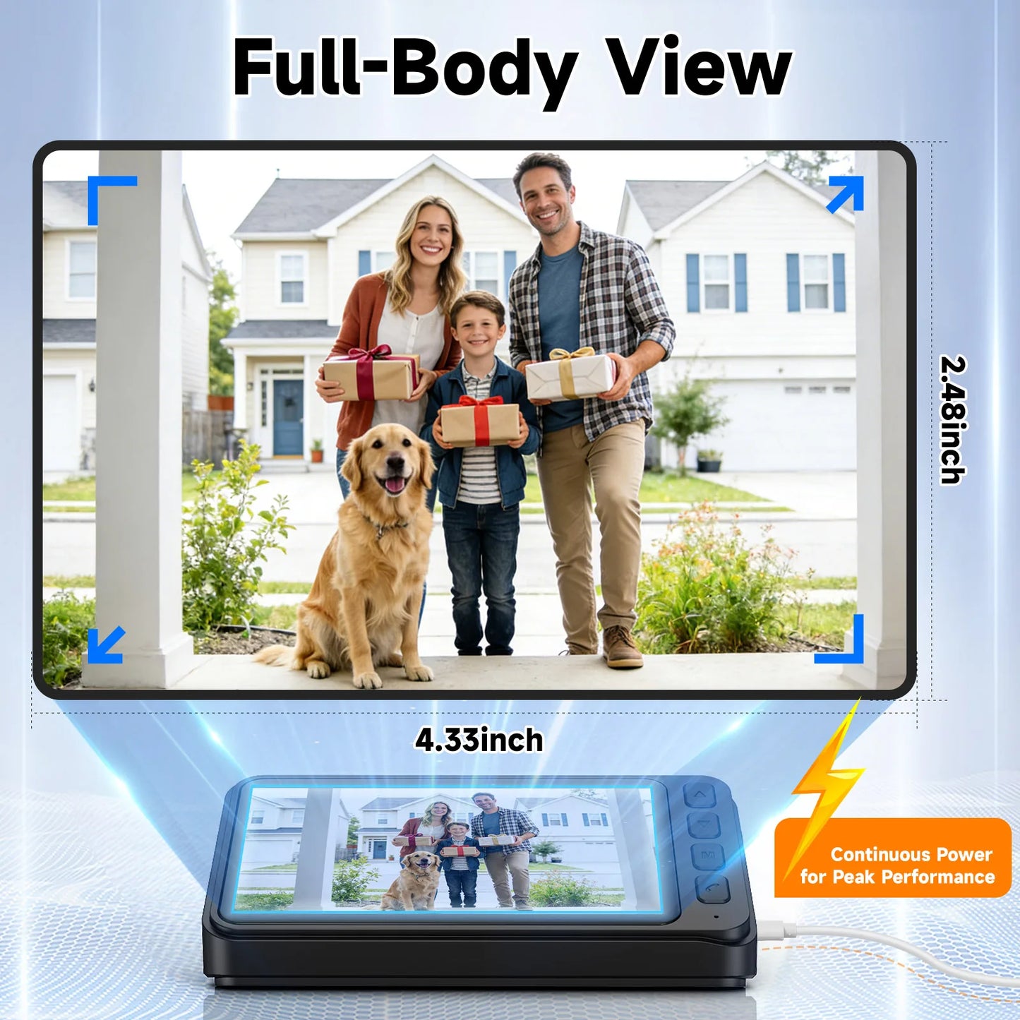 Video Doorbell HD With Night Vision Local Storage 128GB