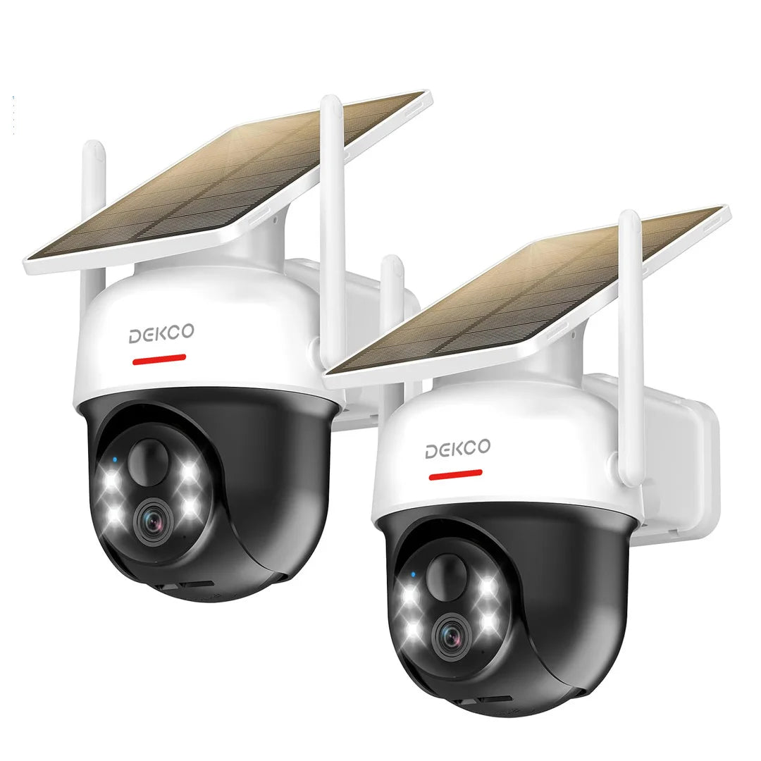DEKCO Solar WiFi Camera 3MP 100 Percent Wire Free Battery