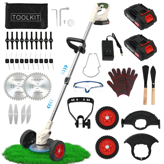 21V Cordless Lawn Mower 3 In 1 Trimmer Edger And Brush Cutter