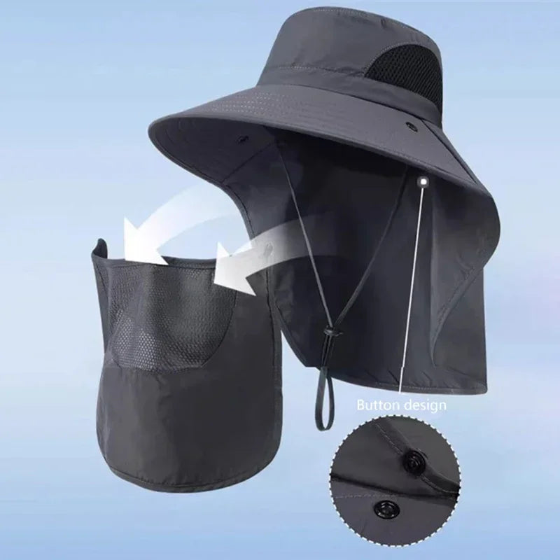 LEOSOXS Sun Hat UV Protection Outdoor Fisherman Bucket Cap