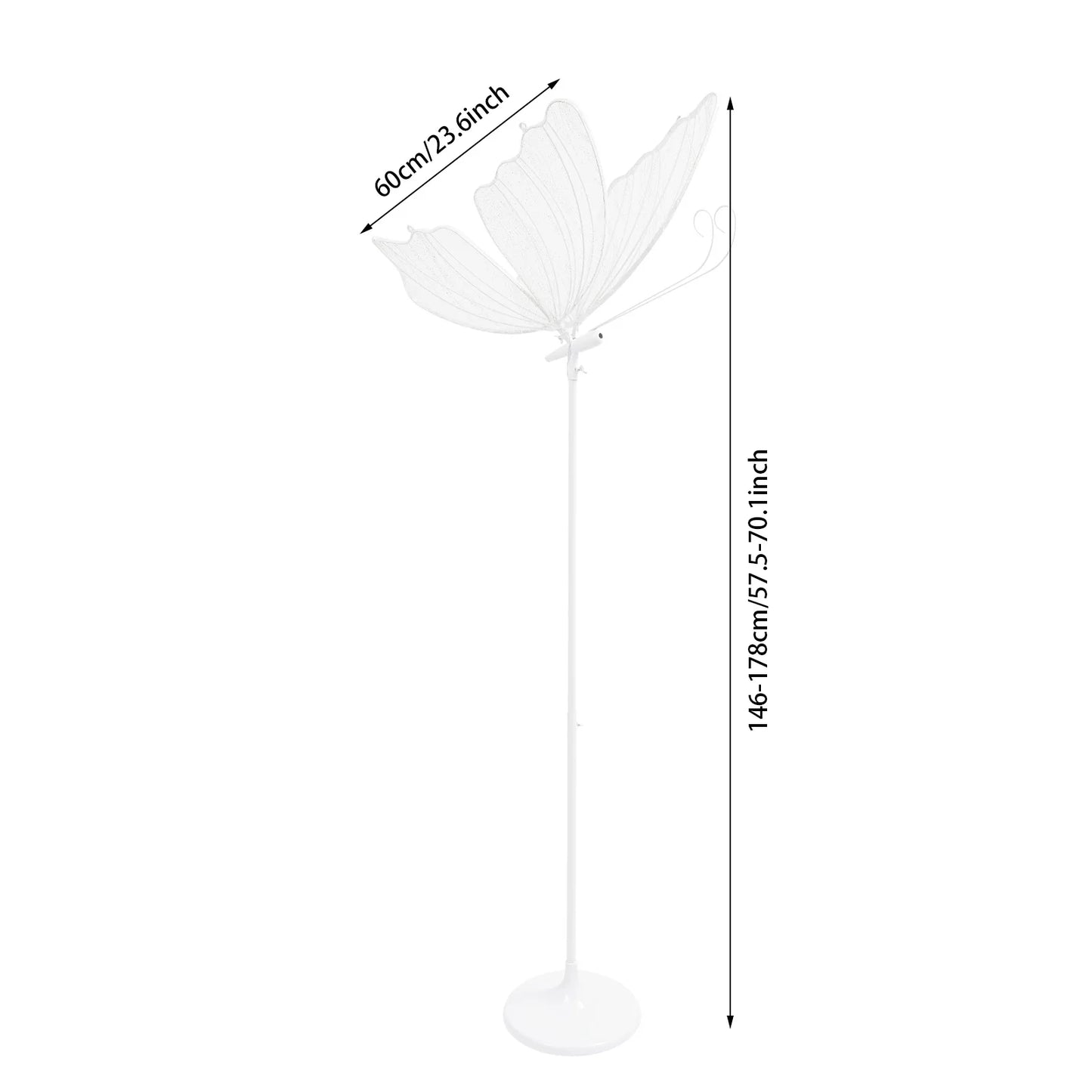 Romantic Butterfly Floor Lamp With LED Lights For Home Decoration