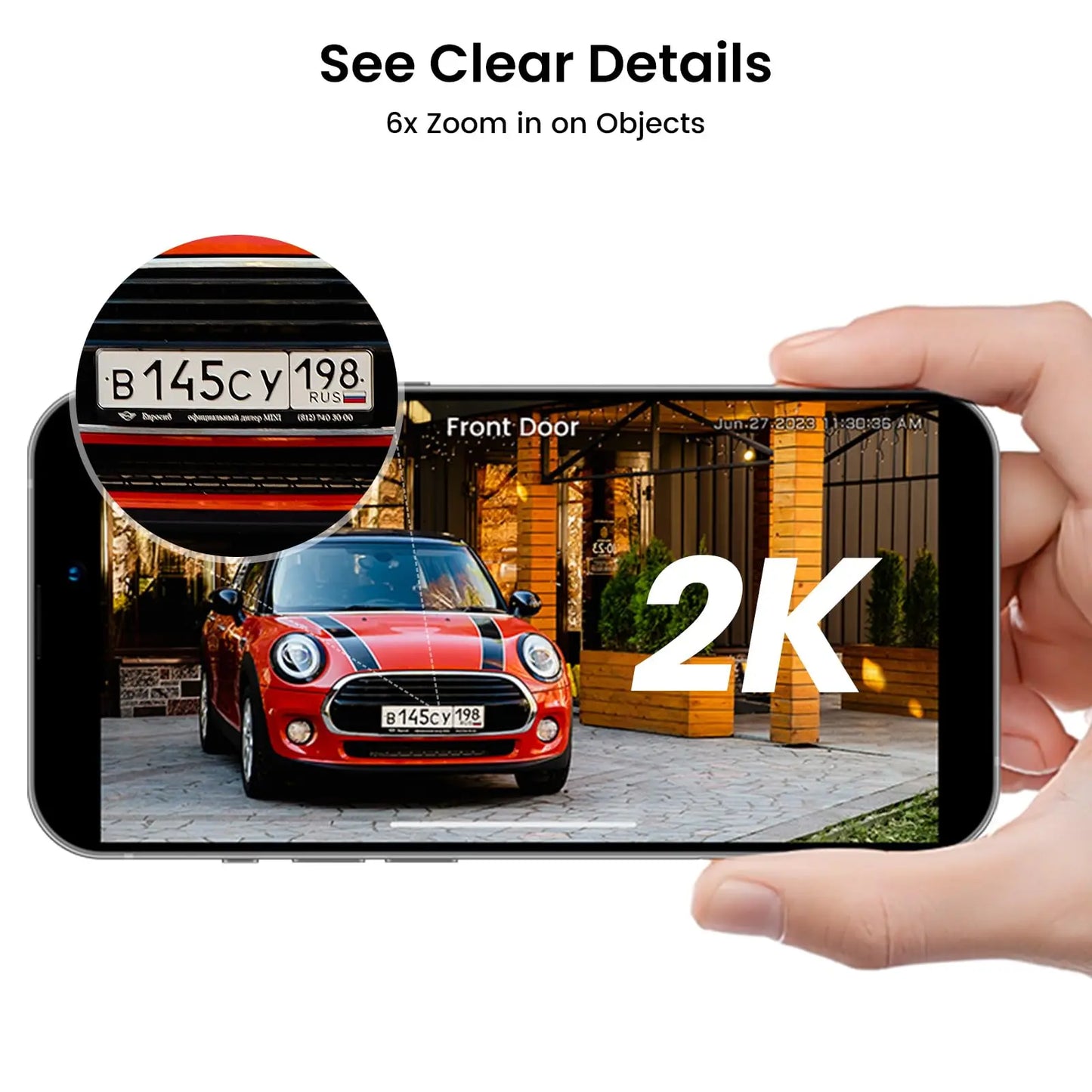 DEKCO Solar WiFi Camera 3MP 100 Percent Wire Free Battery