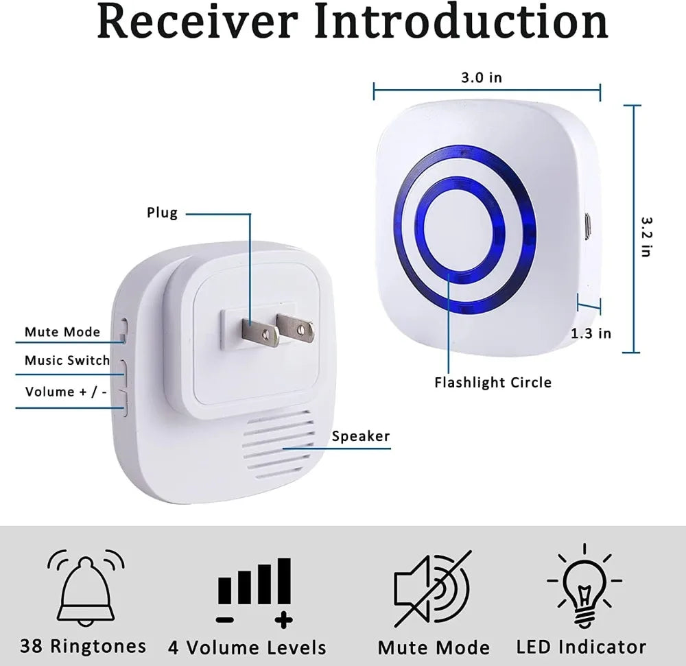 Long Range Wireless Driveway Alarm With 4 Motion Detectors