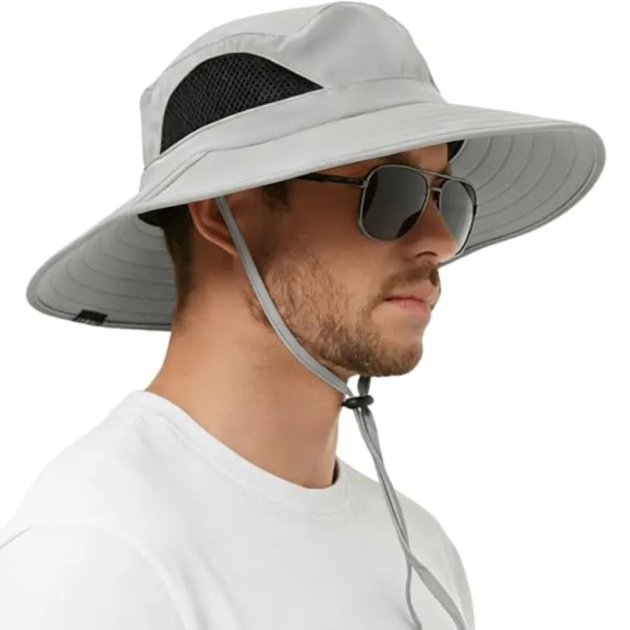 UPF Fifty Plus Waterproof Packable Bucket Hat For Men And Women Polyester