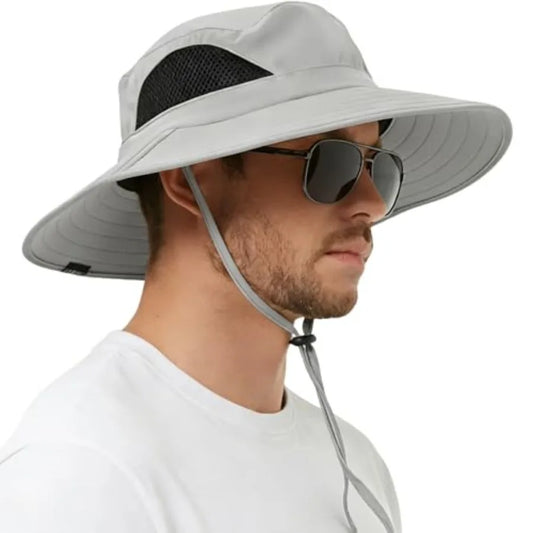 UPF Fifty Plus Waterproof Packable Bucket Hat For Men And Women Polyester