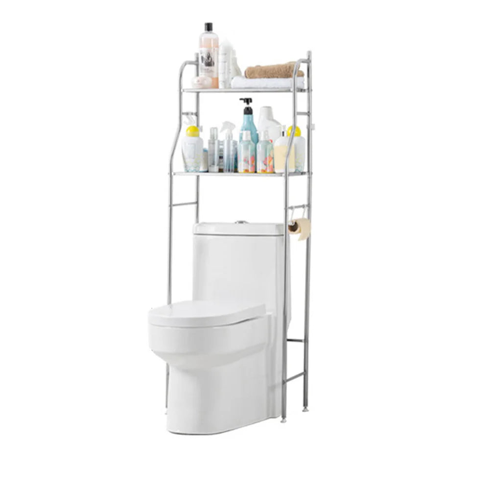 Studyset Over Toilet Storage Shelf Freestanding Stainless Steel Paper Holder