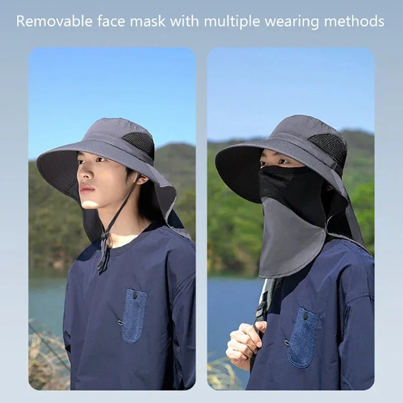 LEOSOXS Sun Hat UV Protection Outdoor Fisherman Bucket Cap