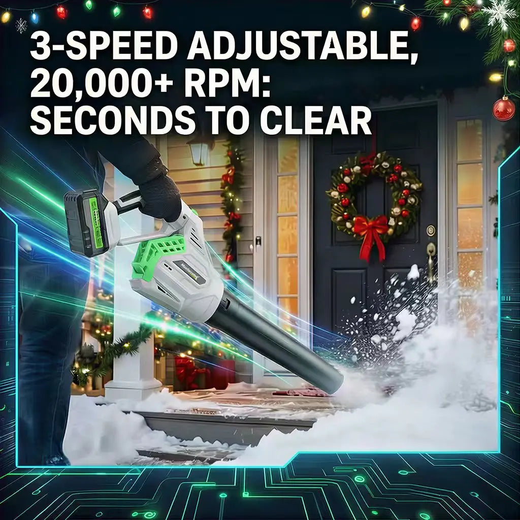 Cordless Leaf Blower 20V Battery Included 3 Speed 650 CFM