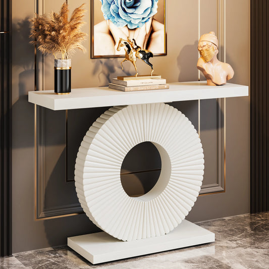 Tribesigns Modern Geometric Base Console Table For Entryway