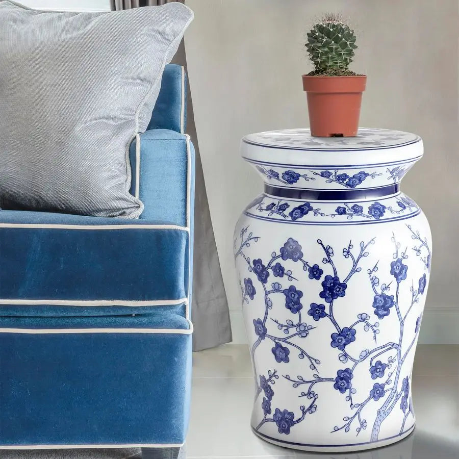 Ceramic Garden Stool Chinese Porcelain Indoor Outdoor Use