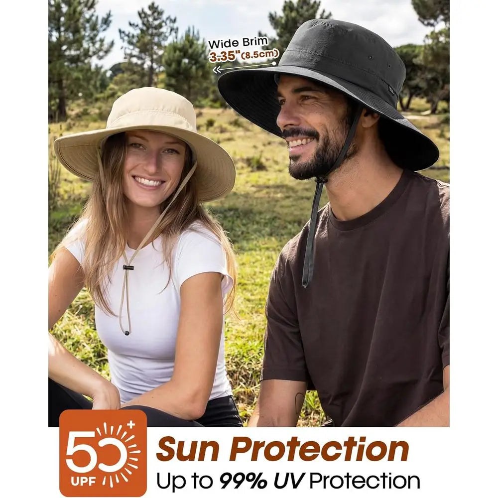 Packable Wide Brim UV Protective Summer Bucket Hat Unisex