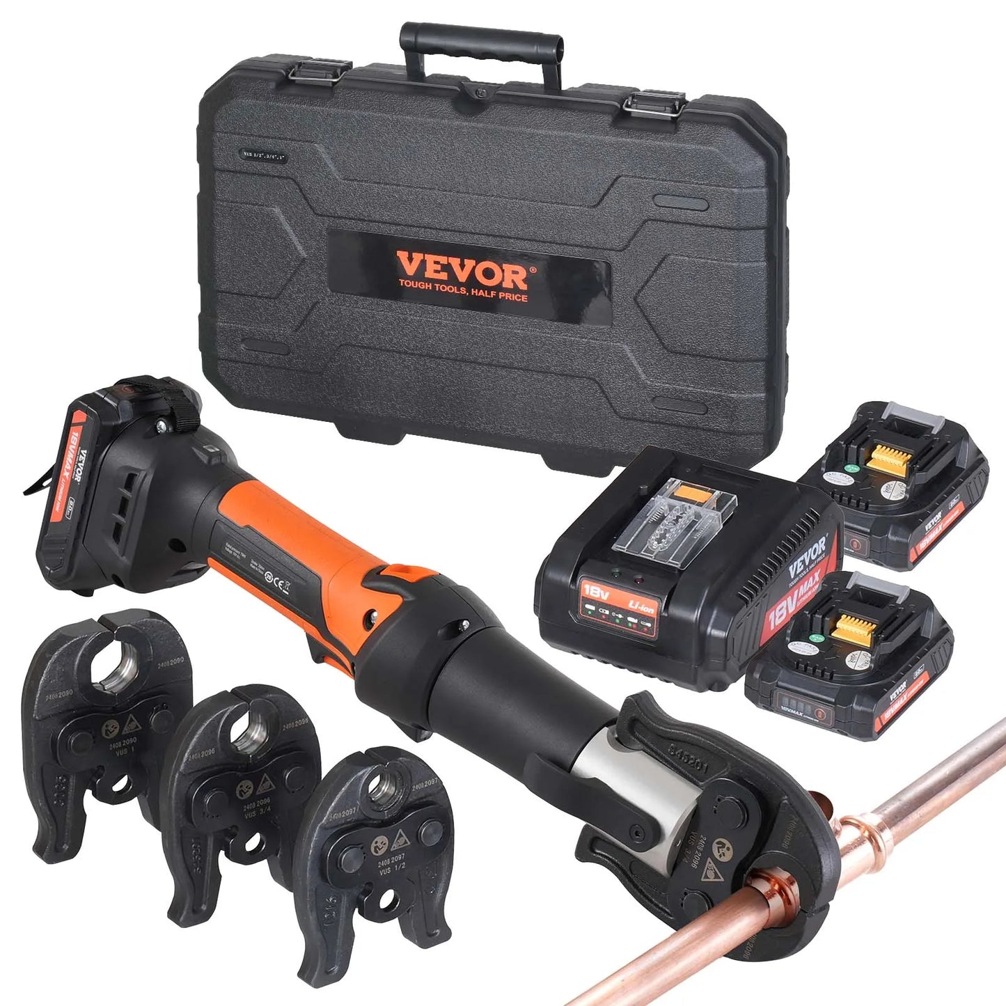SucceBuy 18V Electric Pipe Crimping Tool For Copper Pipes Propress Compatible