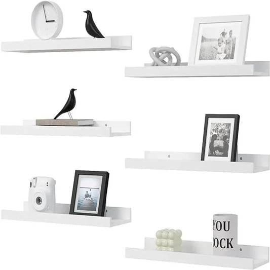 Wall Hanging TV Display Stand Living Room 4 Pieces