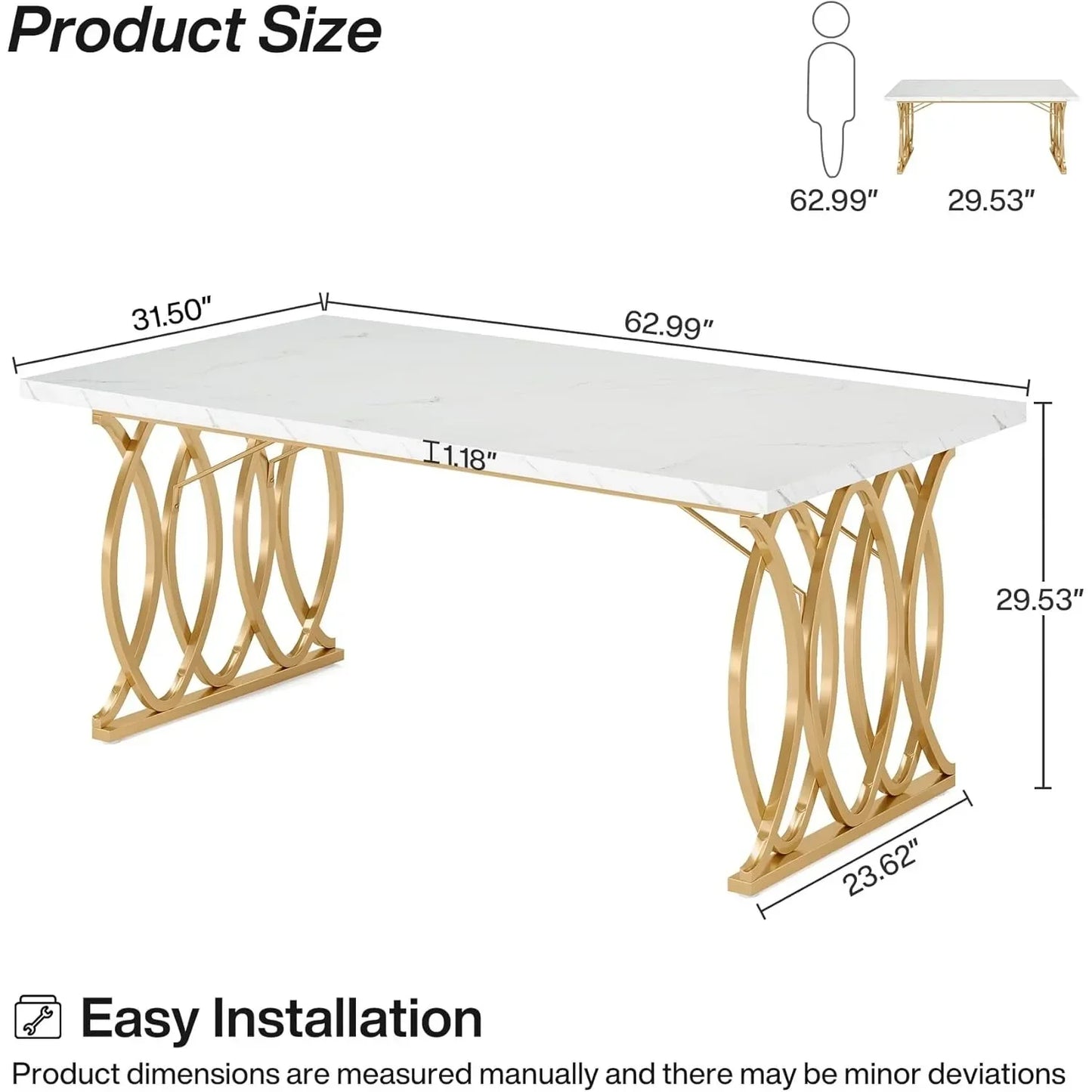 LITTLE TREE Modern Dining Table For Four To Six People