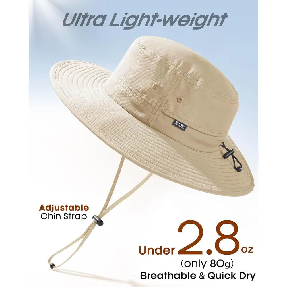 Packable Wide Brim UV Protective Summer Bucket Hat Unisex