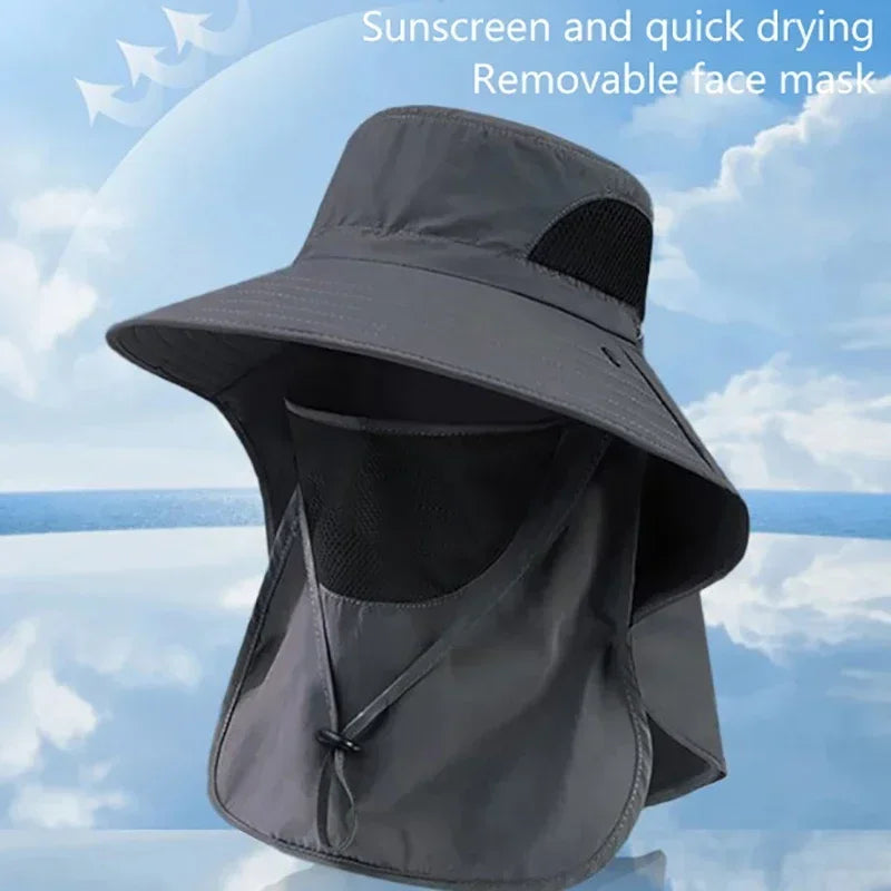 LEOSOXS Sun Hat UV Protection Outdoor Fisherman Bucket Cap