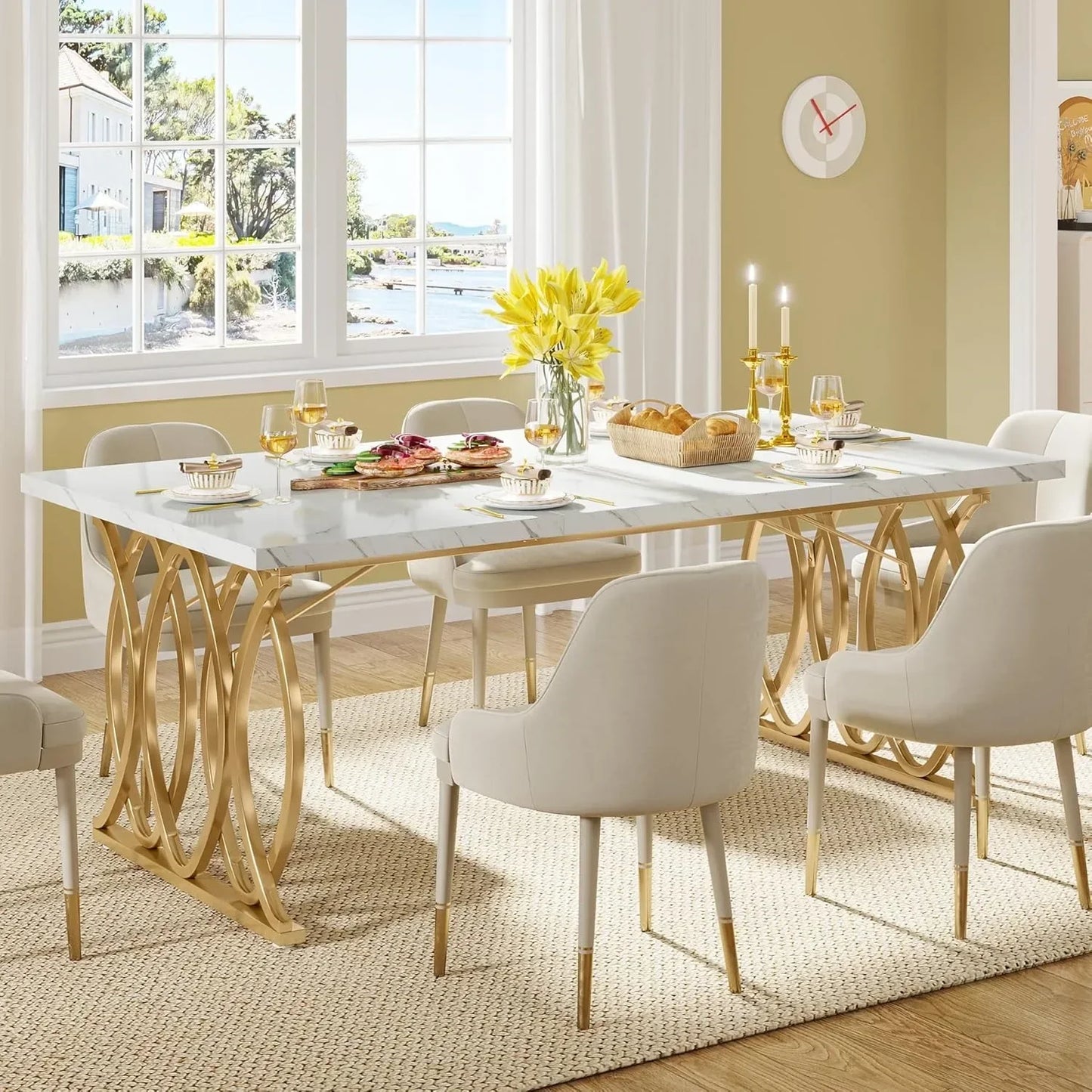 LITTLE TREE Modern Dining Table For Four To Six People