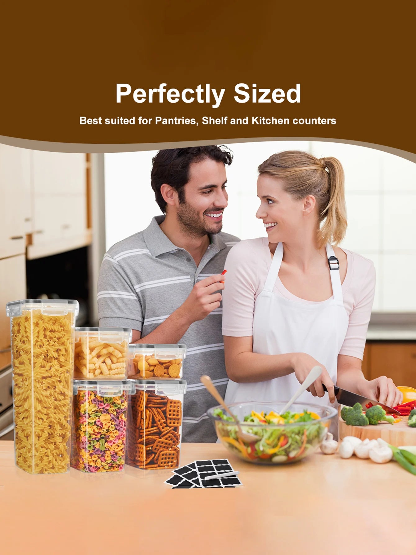 48 Piece Sealed Food Storage Containers With Lids For Pantry