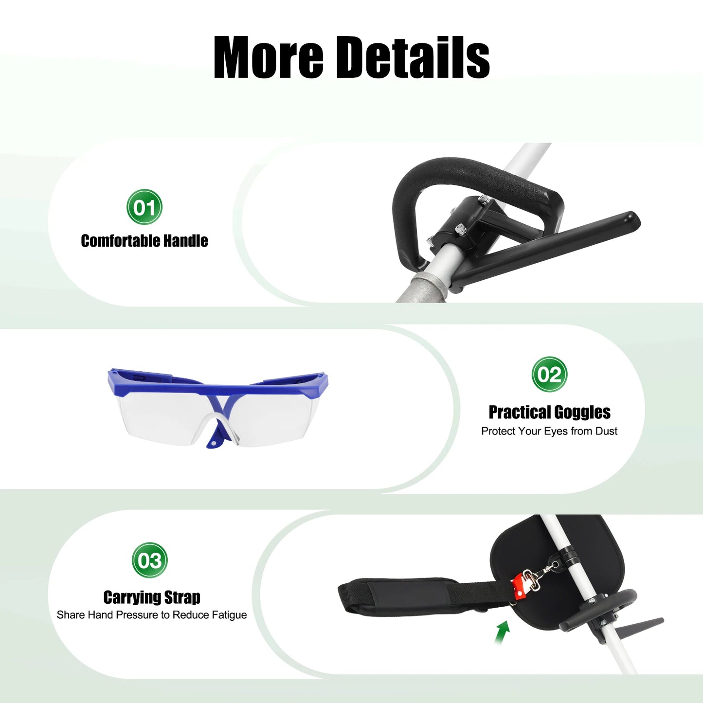 Professional Branch Pruner Chainsaw 1.25kW With Manganese Chain Telescopic Reach